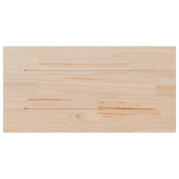Bordsskiva 80x40x2,5 cm massiv furu rektangulär