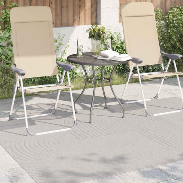 Områdesmattor Rektangulär PALMERAS Kräm 230 x 160 cm Polyester