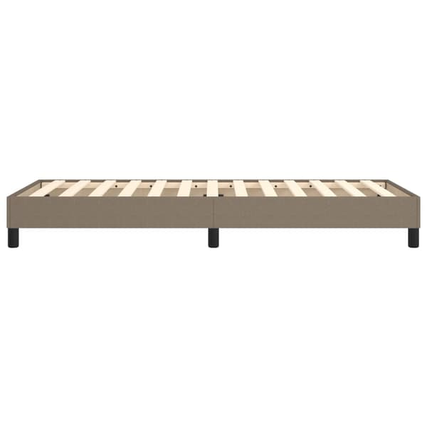 Boxspring-sängram Taupe 90x200 cm tyg