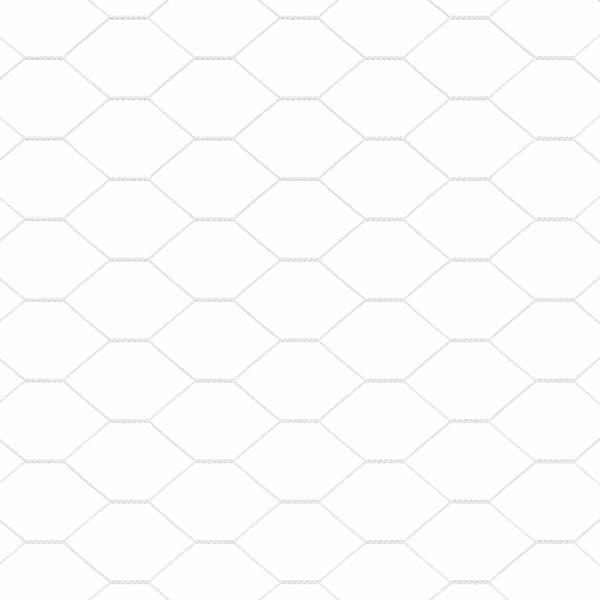 Hexagonstängsel Silver 0,5 x 100 m Galvaniserat stål