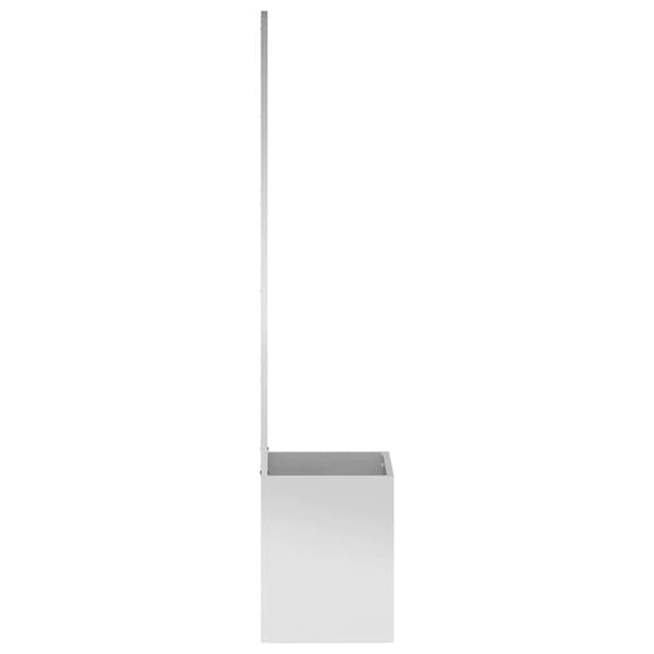 Trädgårds integritetsskärm Silver 50 x 150 cm Galvaniserat stål