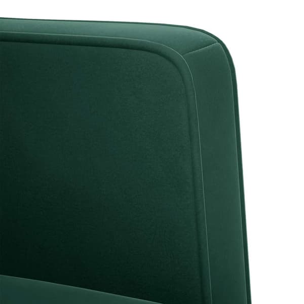 Loveseat soffa mörkgrön 111 cm sammet