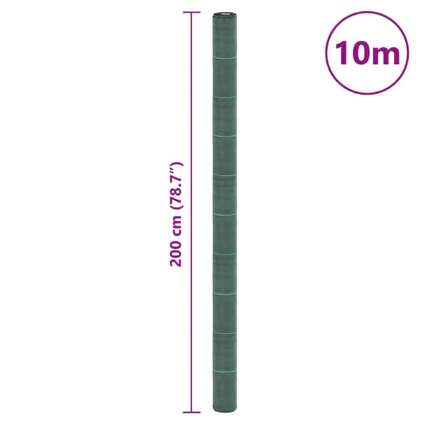 Ogräsmatta grön 2x10 m PP
