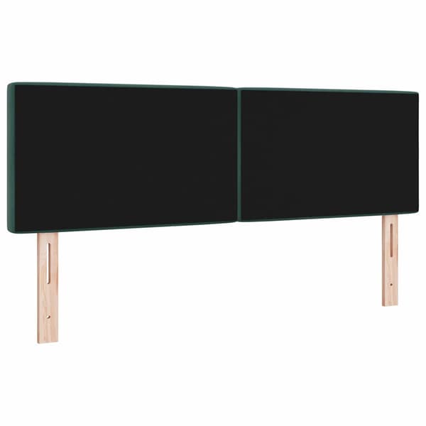 Huvudgavel Mörkgrön 144 cm Sammet