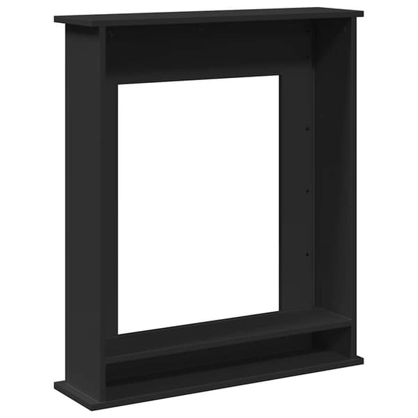 Spiselkrans svart 75x20x87,5 cm konstruerat trä