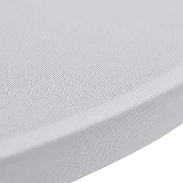 Överdrag till ståbord Ø60 cm vit stretch 4 st