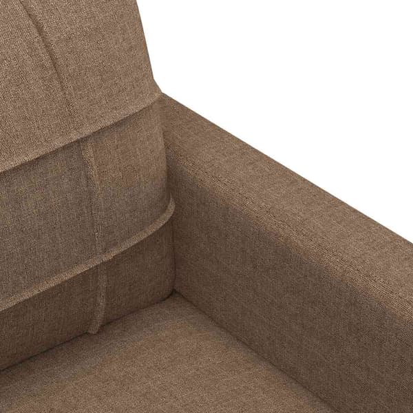 Fåtölj brun 60 cm tyg