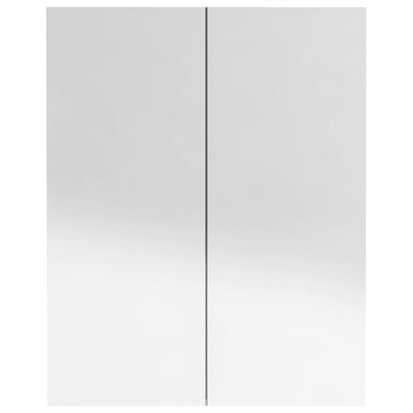 Spegelskåp för badrum grå 60x15x75 cm MDF