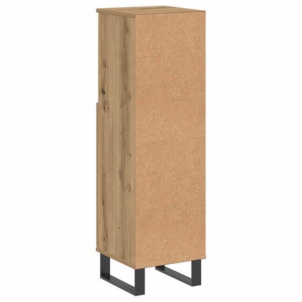 Badrumsskåp ek 30x30x100 cm konstruerat trä