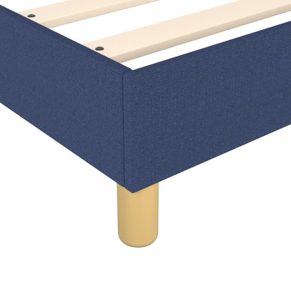 Boxspring-sängram blå 140x190 cm tyg