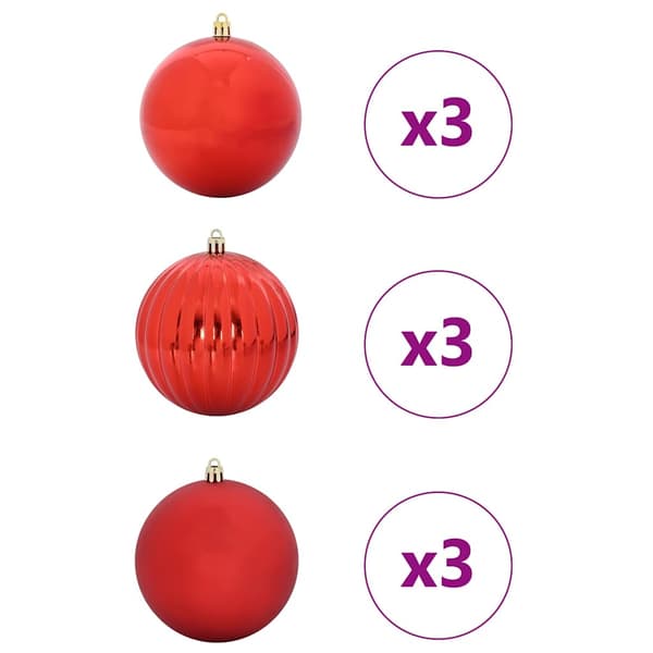 Julkula Set XL 9 pcs Röd Plast