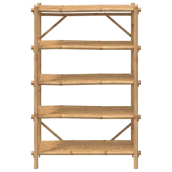 Bokhylla 5 hyllplan 100x40x150 cm bambu