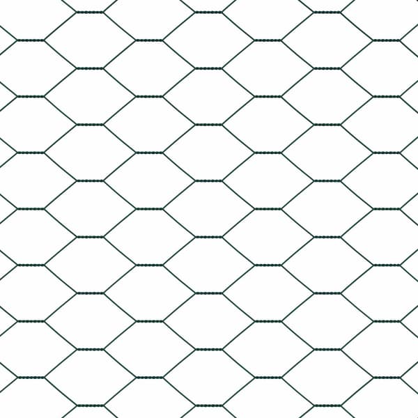 Hexagonstängsel Grön 0,6 x 10 m PVC