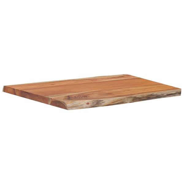 Bordsskiva 70x60x2,5 cm rektangulär massiv akacia rustik kant