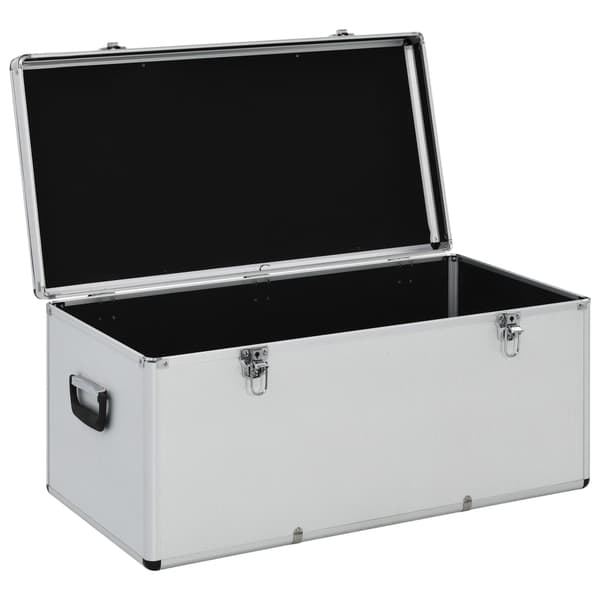Förvaringsväskor 3 st silver aluminium