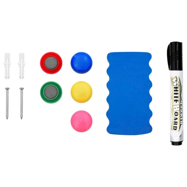 Magnetisk whiteboard vit 70x50 cm stål