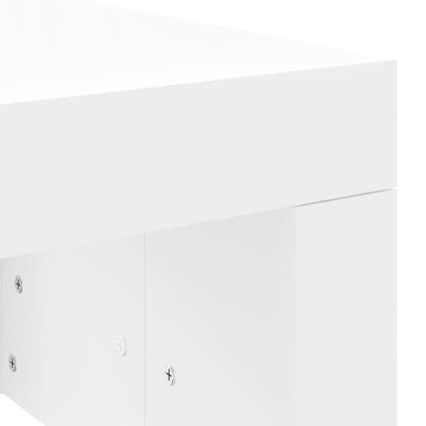 Soffbord vit 102x50x36 cm konstruerat trä