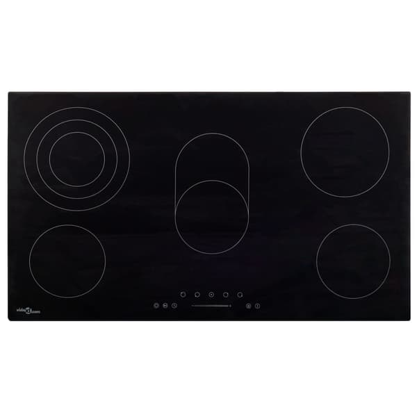 Keramikhäll med 5 plattor touchkontroll 77 cm 8500 W