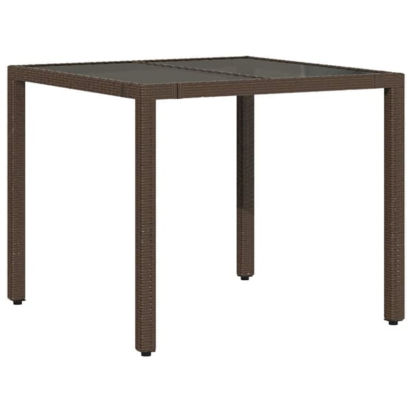 Caféset med dynor 3 delar brun konstrotting