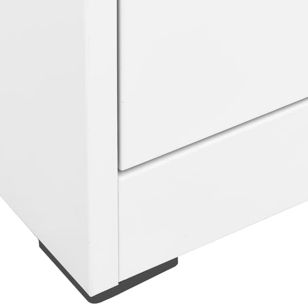 Dokumentskåp vit 46x62x72,5 cm stål