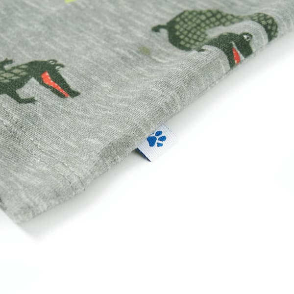 Barnskjorta ljus khaki melange 104
