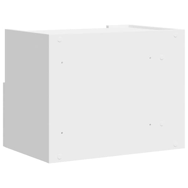 Väggmonterade sängbord 2 st vit 45x30x35 cm