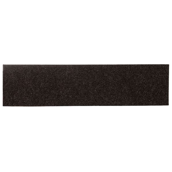 Trappmattor självhäftande 15 st 76x20 cm mörkbruna rektangulära
