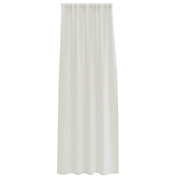 Voile Gardin med gardiner 2 pcs Kräm 225 x 140 cm Polyester