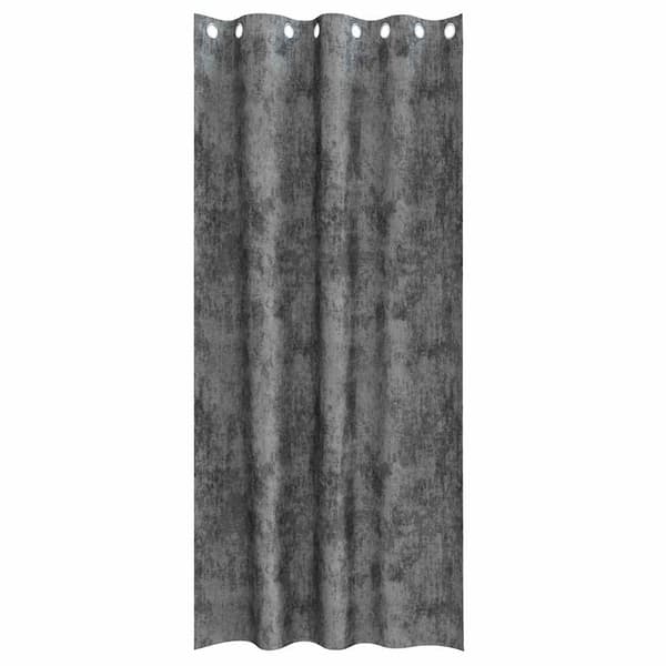 Sammetsgardiner 2 st Grå 245 x 140 cm Sammet