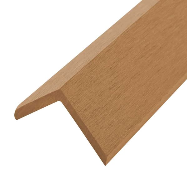 Ytterhörnlist 5 st WPC 170 cm teakfärg