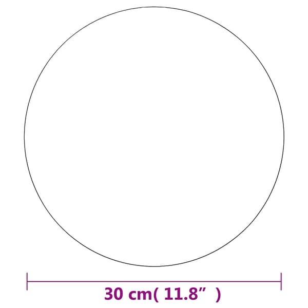 Spegel utan ram rund 30 cm glas