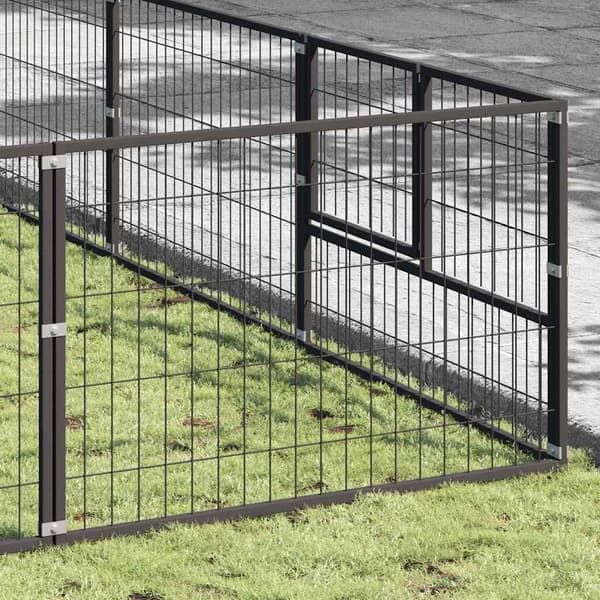 Hundgård svart 63 m² stål