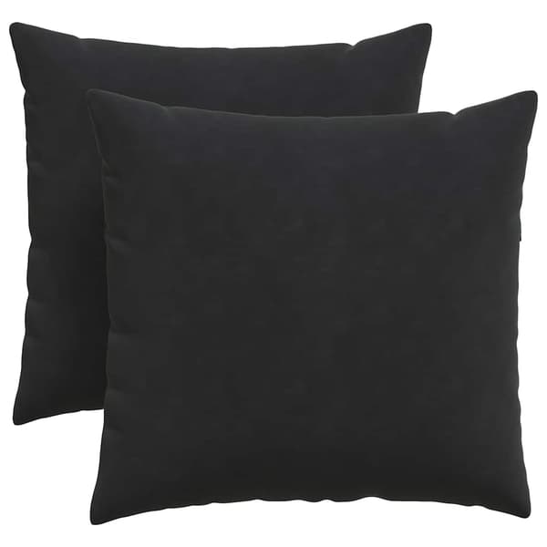 Sofakuddar 2 pcs Svart 45 x 45 cm Kordread tyg