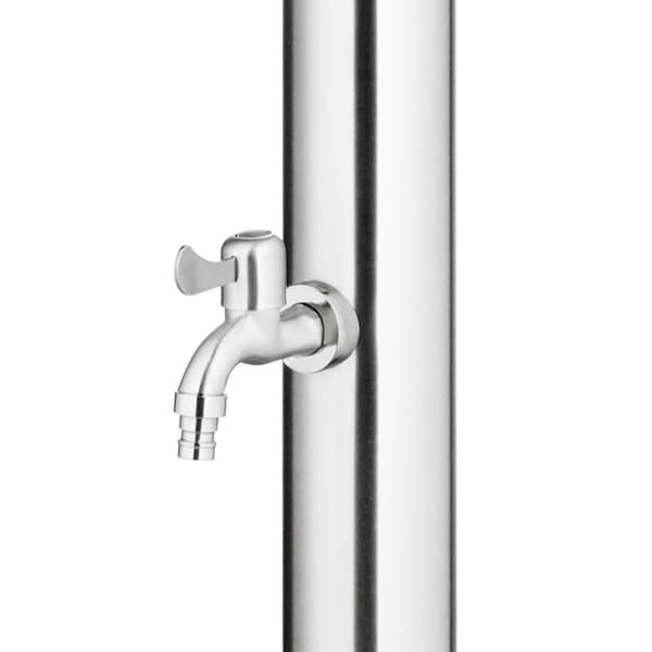 Utedusch 215 cm rostfritt stål