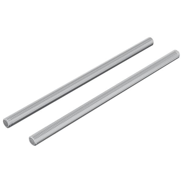 Gängade stänger 2 st Silver M6 x 120 mm Metall
