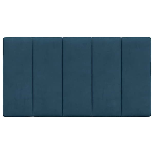 Headboard Cushion "Hanko" Blue 80 cm Velvet