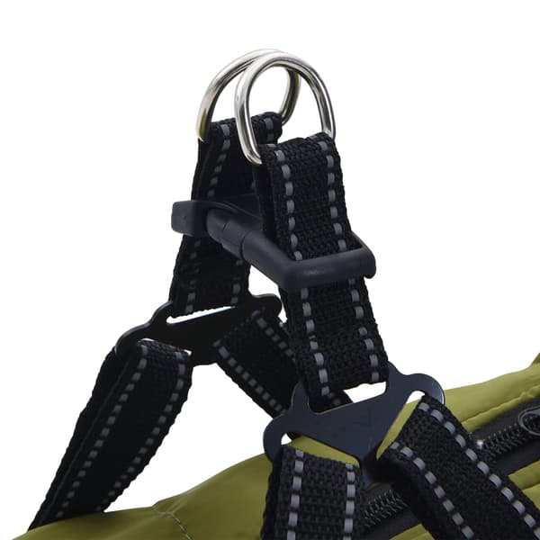 Hund Kappa Armégrön L40 Fleece och Polyester