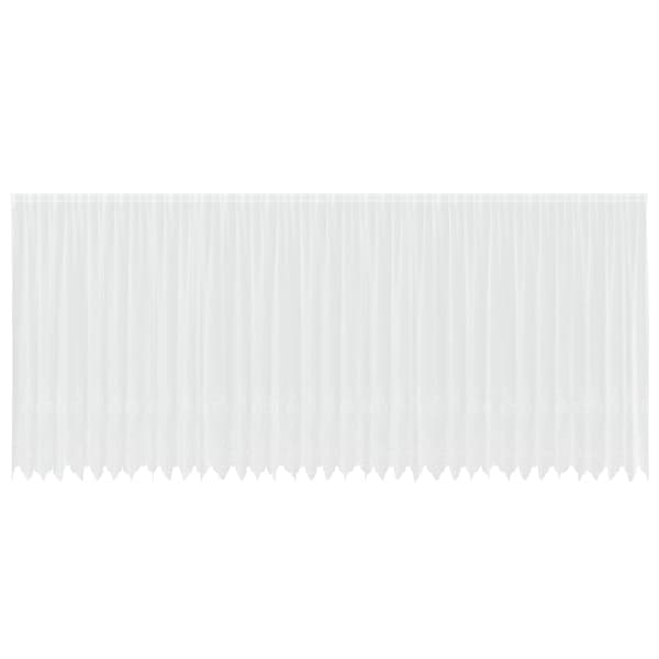 Spetsgardin med gardiner Blommor Vit 200 x 900 cm Polyester