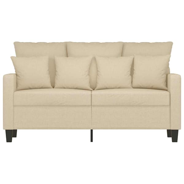 2-sitssoffa gräddvit 120 cm tyg
