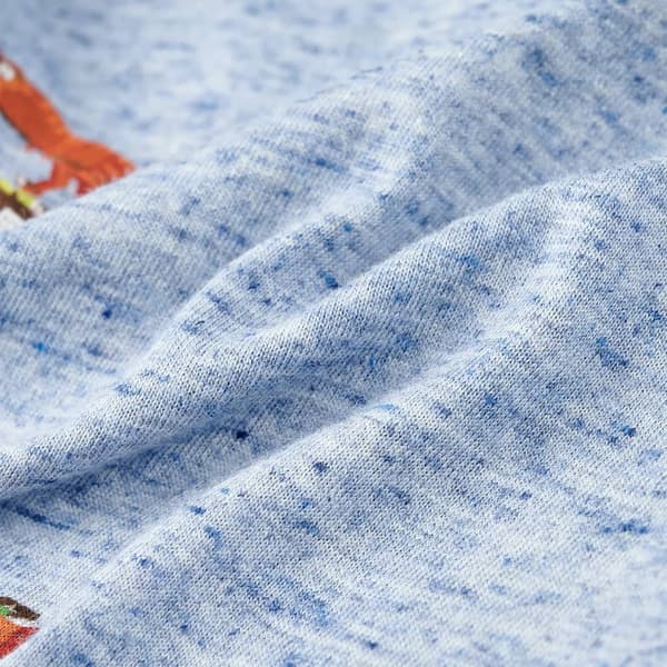 T-shirt för barn blå melange 104