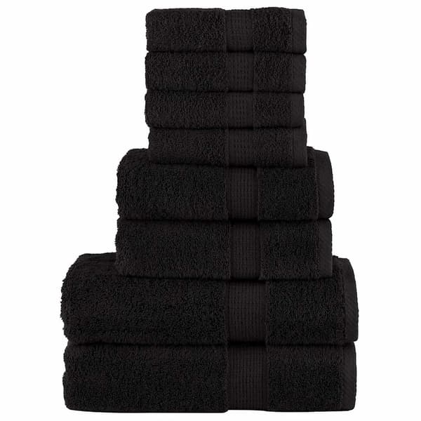 Premium handdukar 8 st SOLUND svart 600 gsm