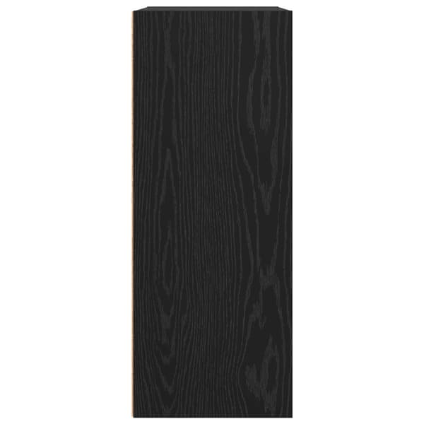 Hyllsystem Svart Ek 60 x 30 x 76.5 cm Konstruerat trä