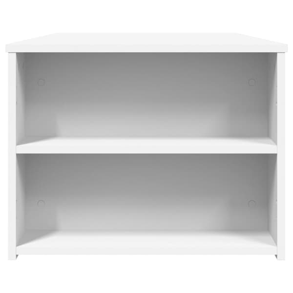Soffbord vit 102x55x42 cm konstruerat trä
