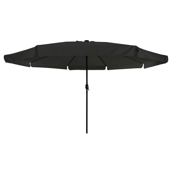 Trädgårdsparasol Svart 395 x 395 x 245 cm Polyester