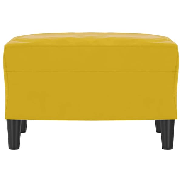 Fotpall gul 60x50x41 cm sammet