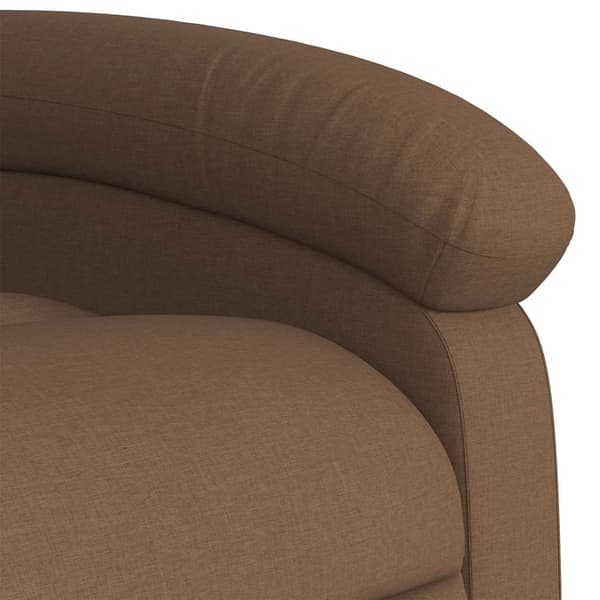 Reclinerfåtölj brun tyg