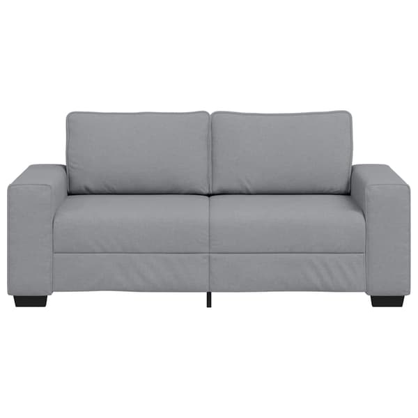 2-sitssoffa ljusgrå 180x77x82 cm tyg
