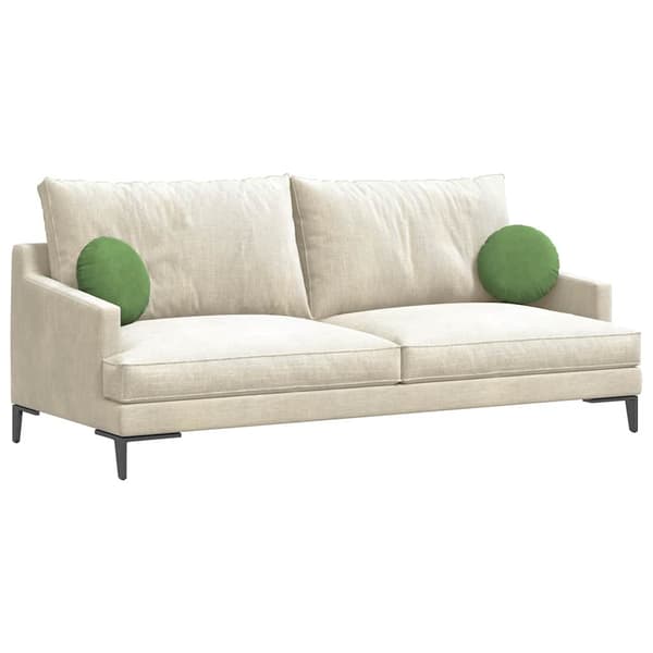 Sittkuddar 2 pcs Ljusgrön Ø30 x 13 cm Sammet
