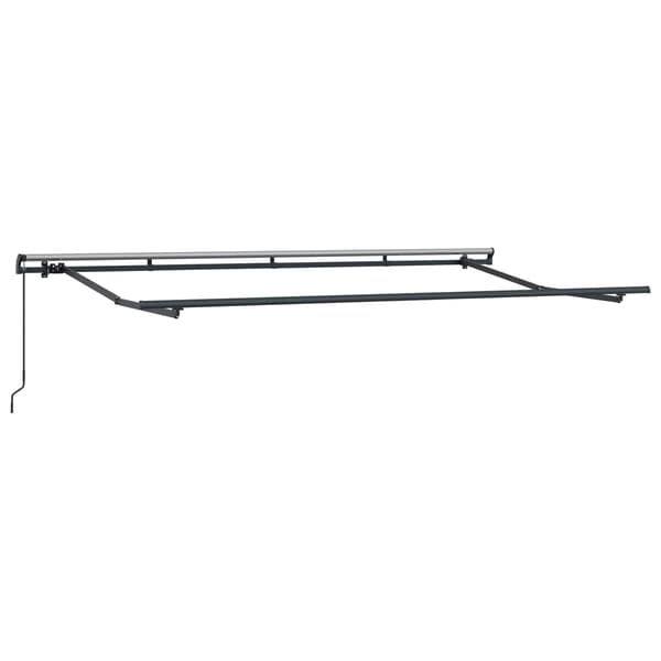 Utfällbar markis Kräm 350 x 200 cm Polyester och aluminium