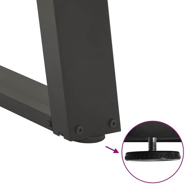 Soffbordsben U-formade 2 st antracit 30x(30-31) cm stål